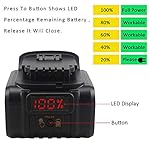 waitley Upgraded 2 Pack DCB206-2 20V MAX 6.0Ah Lithium Ion Battery Compatible with DEWALT DCB200 DCB204 DCB206 DCD/DCF…