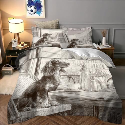 Housse de Couette Ours en Peluche Microfibre 260x220 cm