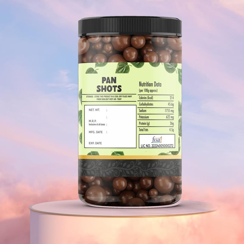Image of VILAAS Pan Shots Mukhwas Candy Balls 100GM | Refreshing Paan Flavour Laddu Candy | Traditional After-Meal Mouth Freshener | Sweet & Aromatic Paan Treat | Ready to Eat Snack