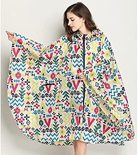 Poncho impermeable mujer transpirable con capucha para lluvia en montaña y bici 4