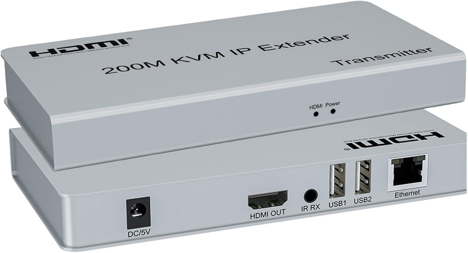 MICROWARE HDMI 200m KVM Over Ethernet Extender Single Cat6/7 Cable Transmitter and Receiver with USB Ports for Keyboard Mouse-image-48