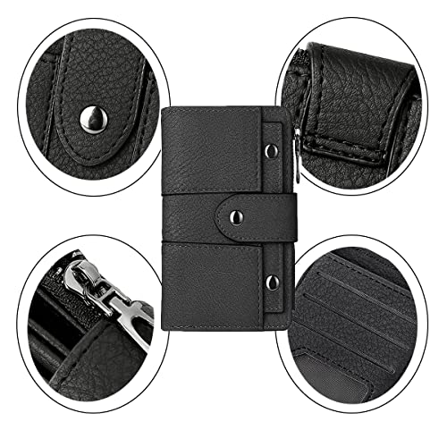 Image of Leather Small Wallet for Women, RFID Blocking Ladies Mini Purse with ID Window