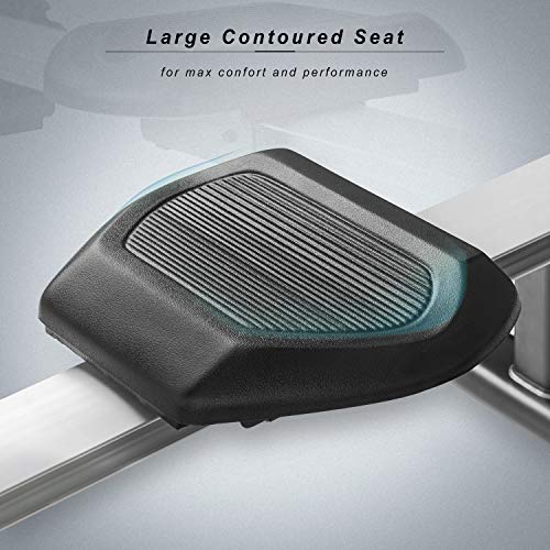 Merax Water Rower Foldable Rowing Machine 400 LBS Home Gym Cardio Fitness Equipment Water Resistance