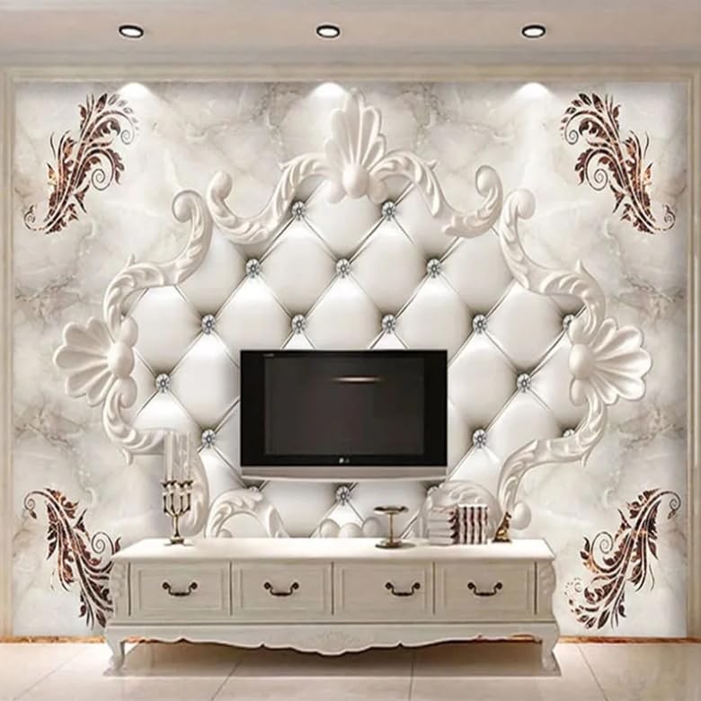 Papier peint marbre 3D salon chambre fresque murale style européen 300x210 - 3