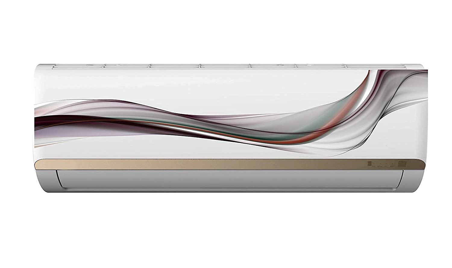 Abstracted Background Full Wrapped AC Sticker Air Conditioner for Home Living Office Multicolored Vinyl Printed Standard Size for All Models/Sizes/Brands