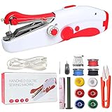 ハンドミシン ハンディミシン ミニ 電動 ハンディミシン 簡単ミシン 片手で縫える 手持ちミシン コンパクト ポータブル 操作簡単 初心者向け （日本語電子マニュアルあり）