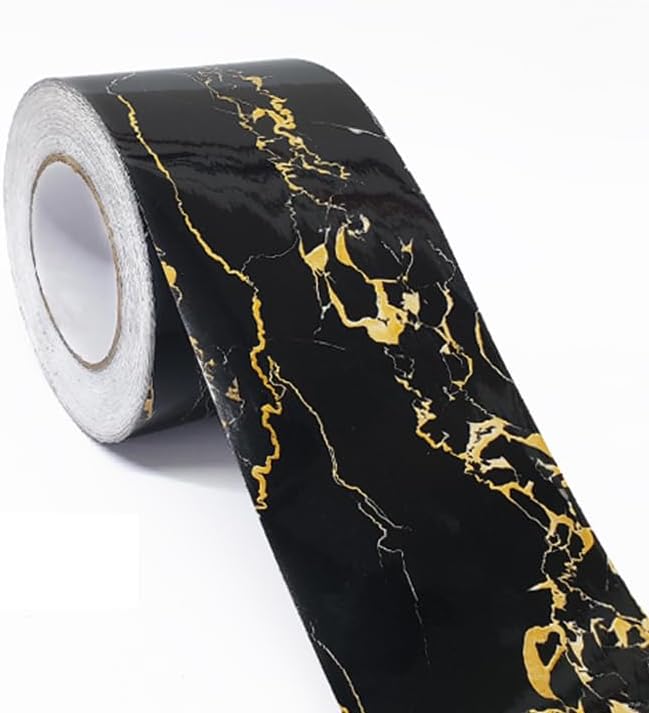 Wallpaper Borders, Adhesive Baseboard Wall Sticker Waistline Baseboard Wall Trim Corner Line Protector Decor Skirting Board(15,500x15cm)