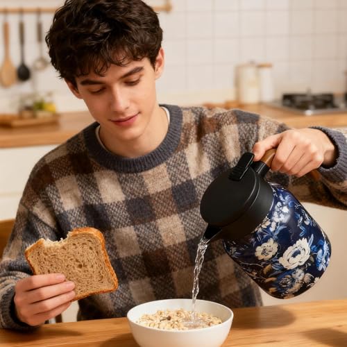 Olla infusora de té portátil para camping e interior con colador integrado 3