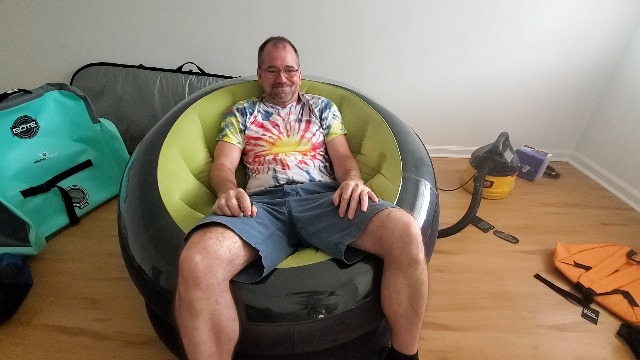 Watch 3 year review of the Intex empire inflatable chair on Amazon