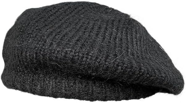 Wool Blend Knitted Beret for Winter Versatile Women's Warm Woolen Hat
