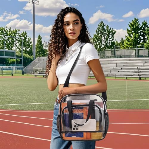 Paxiland Clear Tote Bag for Stadium Events, 12x6x12 Inches Stadium Approved - image 2