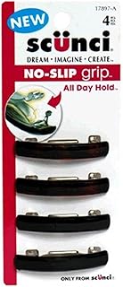 Scunci No Slip No Damage Barrette, unisex, 4 ct