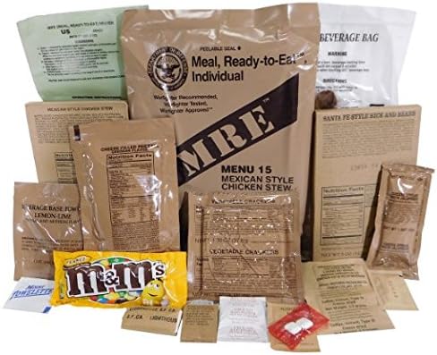 Genuine Military MRE Meal with Inspection Date September 2017 or Newer (Pork Sausage in Gravy)