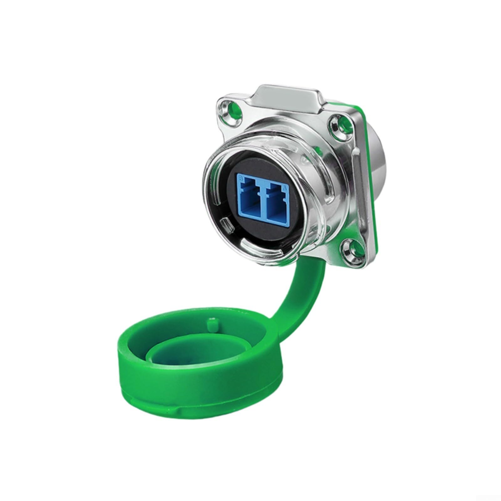 DH-24 LC Singlemode per connettore in fibra ottica duplex IP68 Impermeabile 10Gbps ≤0.35dB Alloggiamento in metallo per l'automazione industriale Solar Marine(A)