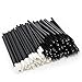 Produktbild PsmGoods® Einweg Wimpern Mascara Zauberstab Pinsel Cosmetic Eye Stäbe Pinsel 50 Stück & Lippenpinsel Einweg Lippenglanz Pinsel Lippenpinsel Applikator Lippenstäbe 50 Stück (Lash Brush & Lipbrush)