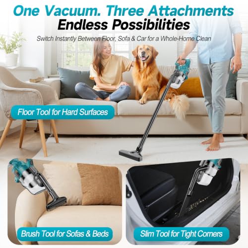 Image of Cordless Handheld Vacuum Cleaner Compatible with Makita 18V Battery