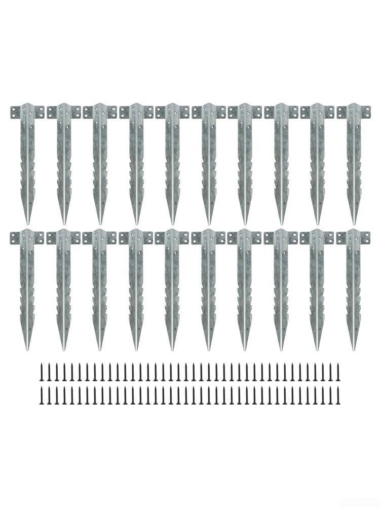 para soportes Durmientes Ferroviarios Metal 10 para uds Jardín(20pcs)