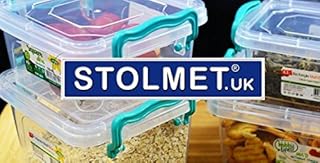 Plastic Food Container Box (square 0.3 Litre, Random)