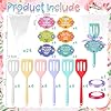 Honeydak 24 Sets Mother's Day Gifts 8.8 Inch Silicone Spatula Bulk Greeting Cards Bags and Ribbon Heat Resistant Rubber Spatulas for Cooking #2