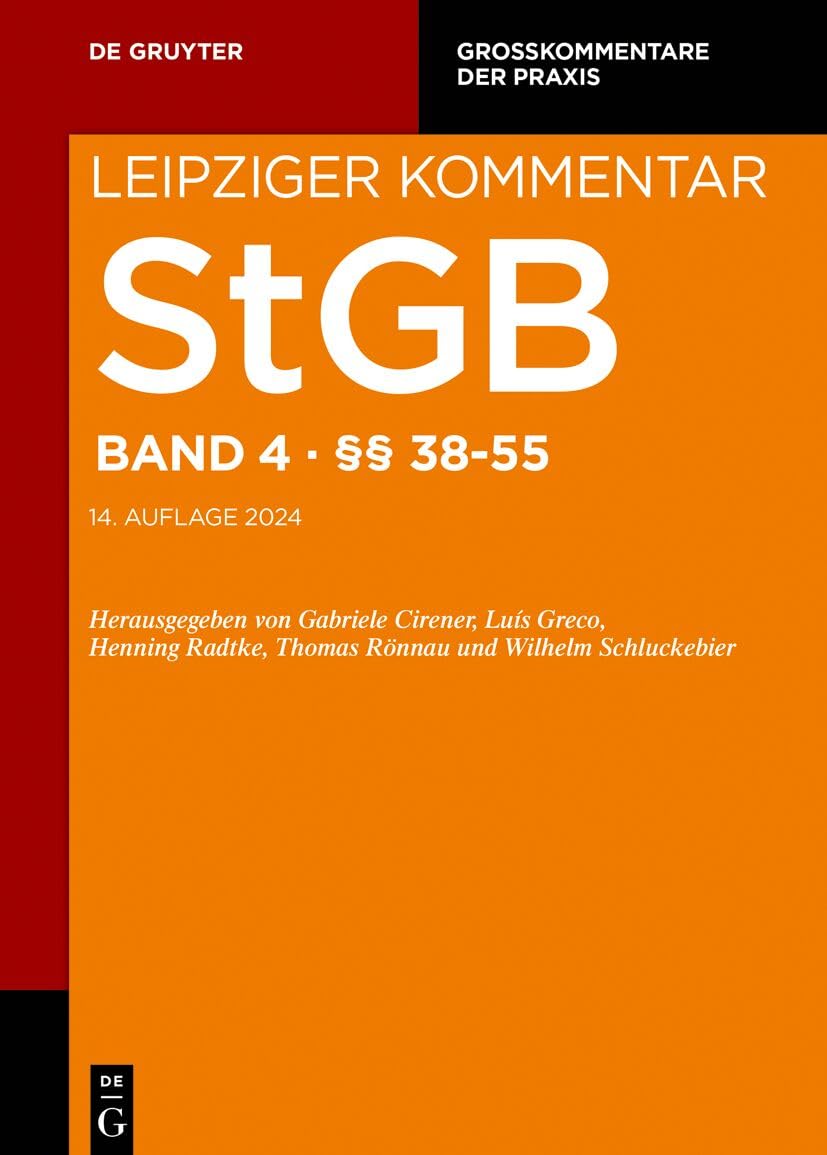§§ 38-55 (Großkommentare der Praxis)