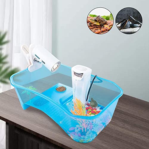 Tanque de tartaruga, tanque de répteis, lago de terrapin de aquário com plataforma para tanque de pl