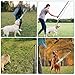 Reizangel Hunde Große Hunde, Profi Reizangel für Hundes längenverstellbar 124cm für Längenverstellbar mit 2 Seil Spielzeug, Hundespielzeug Ausziehbar aus Aluminiumlegierung Für Mittlere & Große