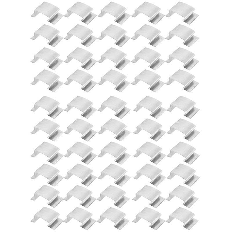 Whtkoph Greenhouse Window Clips, Fixing Clamps, Lightweight Repairing Greenhouse Glazing Clamps, Sprung G Clips for Yard, Gardening, 50pcs