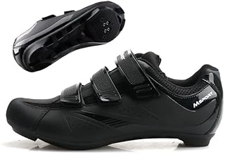 Scarpe Ciclismo Professionale per Bici da Strada Scarpe Spinning Gravel Bike Traspirante Compatibile con Pedali Delta e SPD