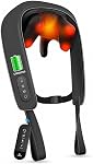 CuPiLo Cordless Neck Massager with Heat, Upgarded 4D Deep Kneading, Shiatsu Shoulder Massager with Heat for Neck, Back, Waist, Fathers Day Dad Gifts for Men Husband