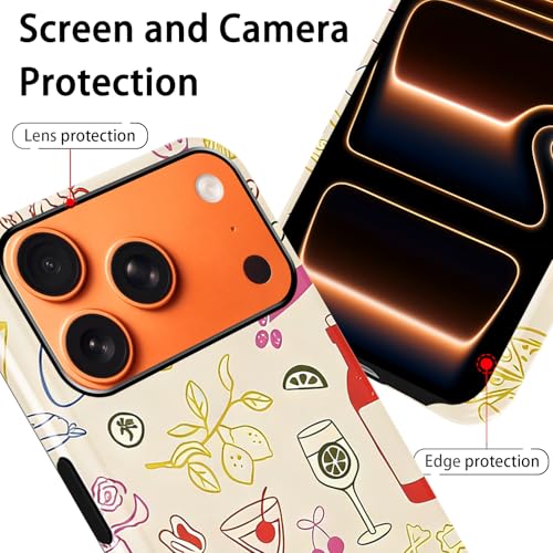 Coque iPhone 17 Pro Max mignonne d'été en silicone TPU antichoc Funda - 3