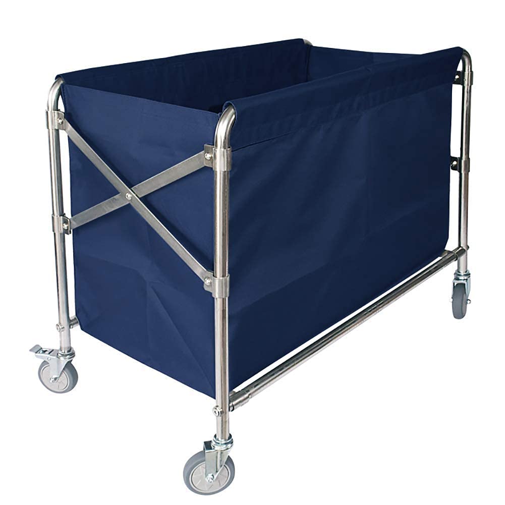 Chariot De Rangement Pliable Et Mobile avec Frein À Roues Universelles, Idéal pour Les Halls D'Hôtel Et Les Clubs. Outil Roulant Polyvalent.