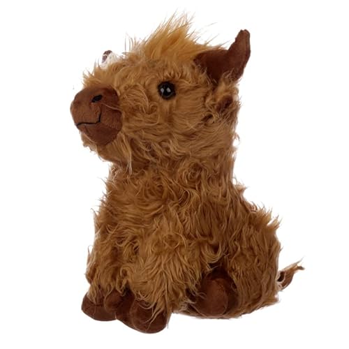 EliteKoopers 1Pcs Brown Plush Door Stop Highland Coo Cow for Bedroom, Kids Room, Outdoor etc.