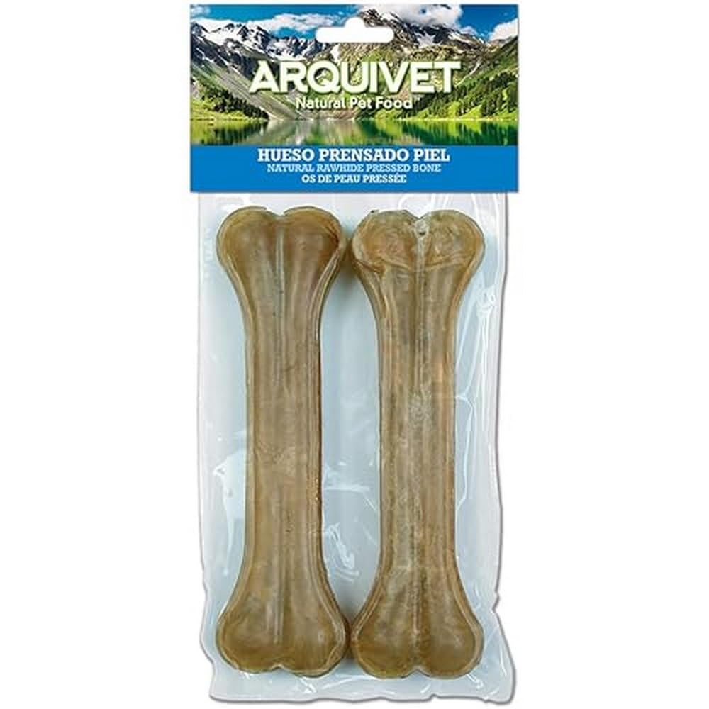 Arquivet Huesito prensado Piel - 80 gr, 20 cm (Paquete de 2)