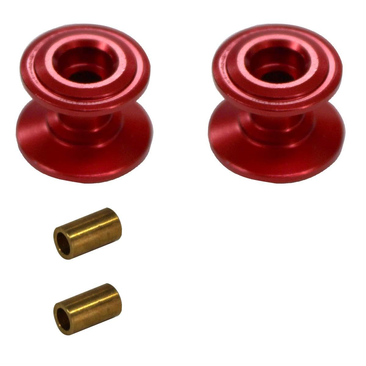 Amazon | ミニ四駆 2段 アルミ ローラー 2個 セット 13-12mm 赤 レッド