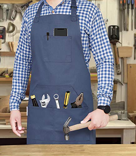 Ruvanti Professional Grade Durable Extra Large Xxl Men/Women Aprons For Cooking Bbq Work Chef #TOP6