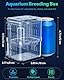 Pawfly Aquarium Fischzuchtbox Transparente Plastikzuchtbox für Fischbecken Brutkasten Brutkasten für Babyfische Shrimps Kleine Isolationsbox für Aggressive Fische Guppy