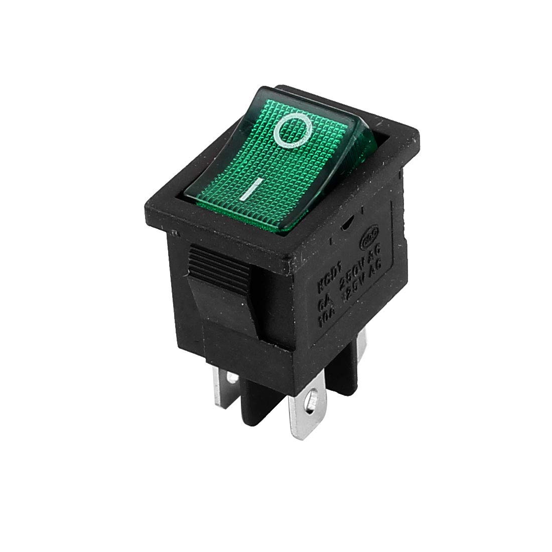 Lot 5 Interrupteurs à Bascule DPDT 6 Broches - 250V 6A / 125V 10A, Noir, Marche-arrêt-marche, Bateau