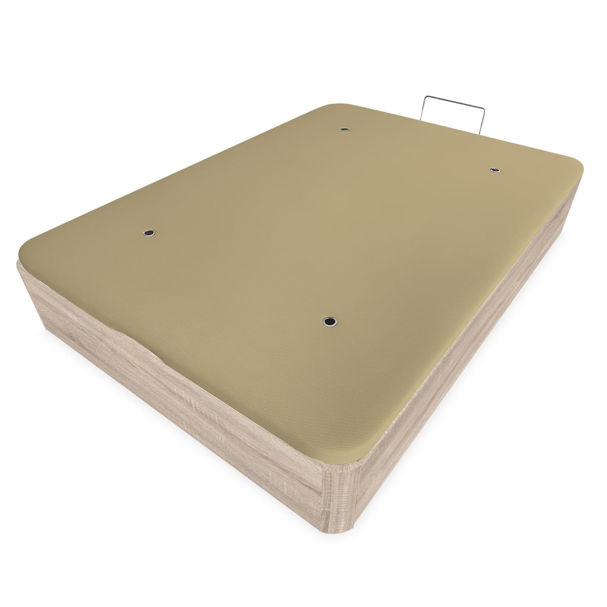 amuéblate Online - Canapé Abatible Extra Reforzado Gran Capacidad con Tapa Transpirable, Esquinas Redondeadas, 135 x 190, Cambria
