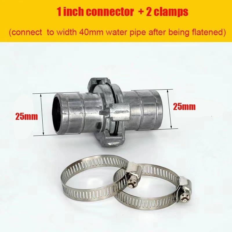 5 set di connettori for tubo rapido in alluminio con morsetto for azienda agricola(5sets (1inch))
