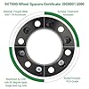 SCITOO 2Pcs Wheel Spacers 1 inch 6x5.5 Bore 108mm Studs 12x1.5 6 Lug Wheel Spacers Adapters Fit for Toyota for Tacoma for Toyota for 4Runner for Toyota for Tundra for Toyota #2