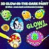 MindPal Kids Rock Painting Kit, 14 Pebbles for Painting - Glow in The Dark Rock Kit - Arts and Crafts for Kids Ages 6-12, Birthday Christmas Gift for Boys and Girls #3