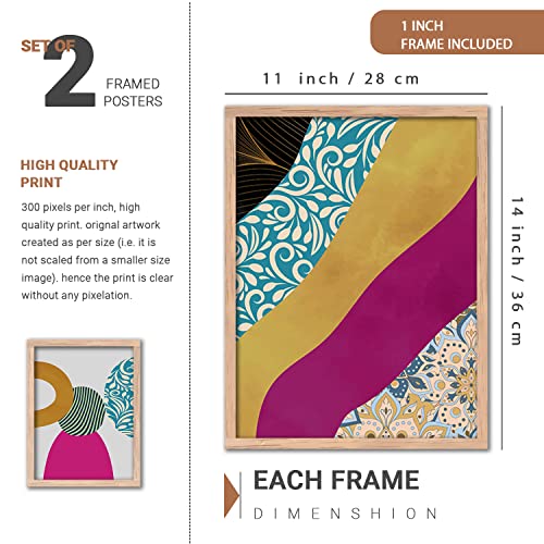 Image of Kotart Paintings Set of 4 Framed Paintings for Wall Decoration - Framed Wall Posters /Paintings for Living Room Bedroom with Frame - Big Size Wall Paintings /Hangings Set of 4 (Art 10, Small (10x13 or 10x10 inch))