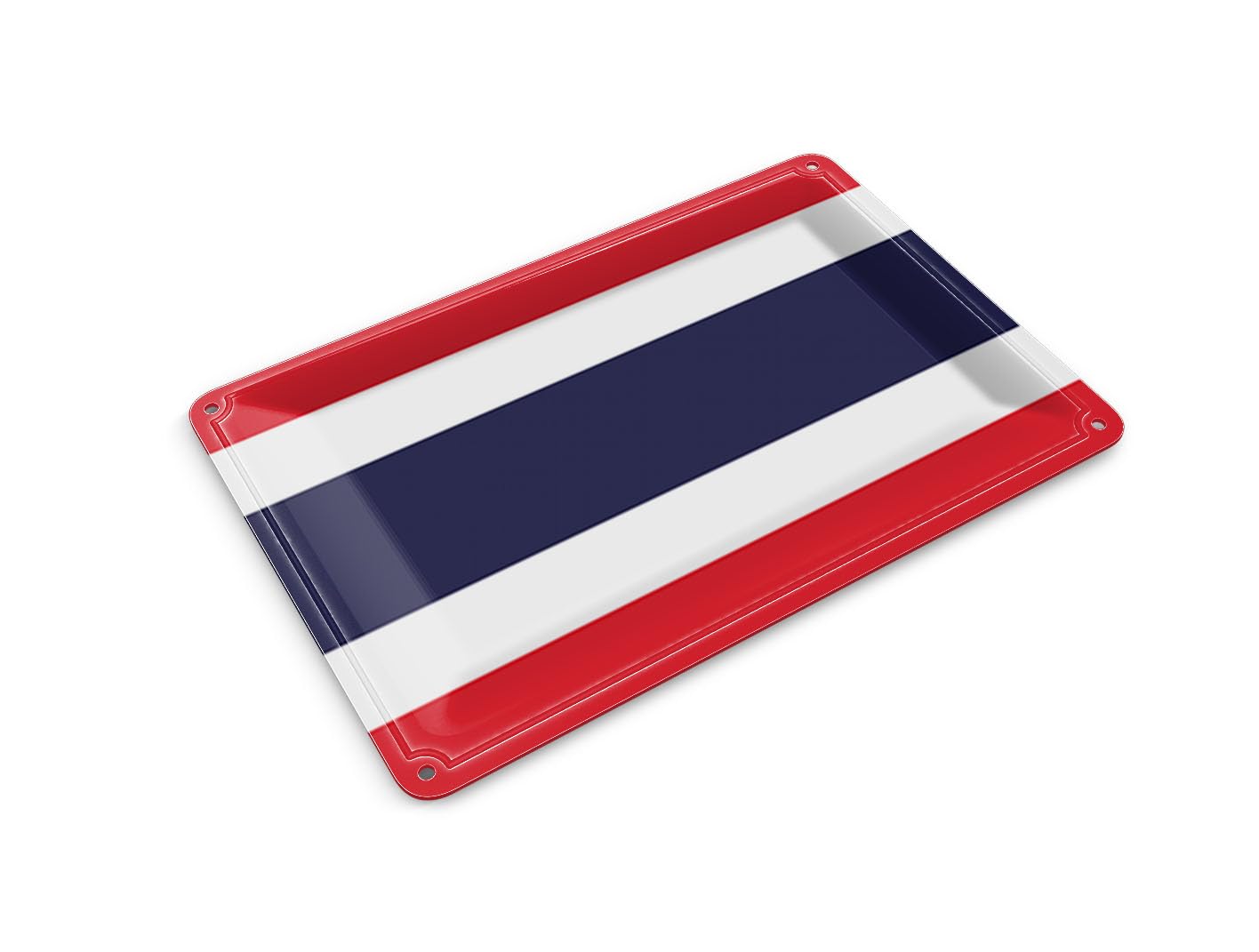 Femer Tin Postcard Flag of Thailand 14 x 10 cm Flag of Thailand Decorative Sign