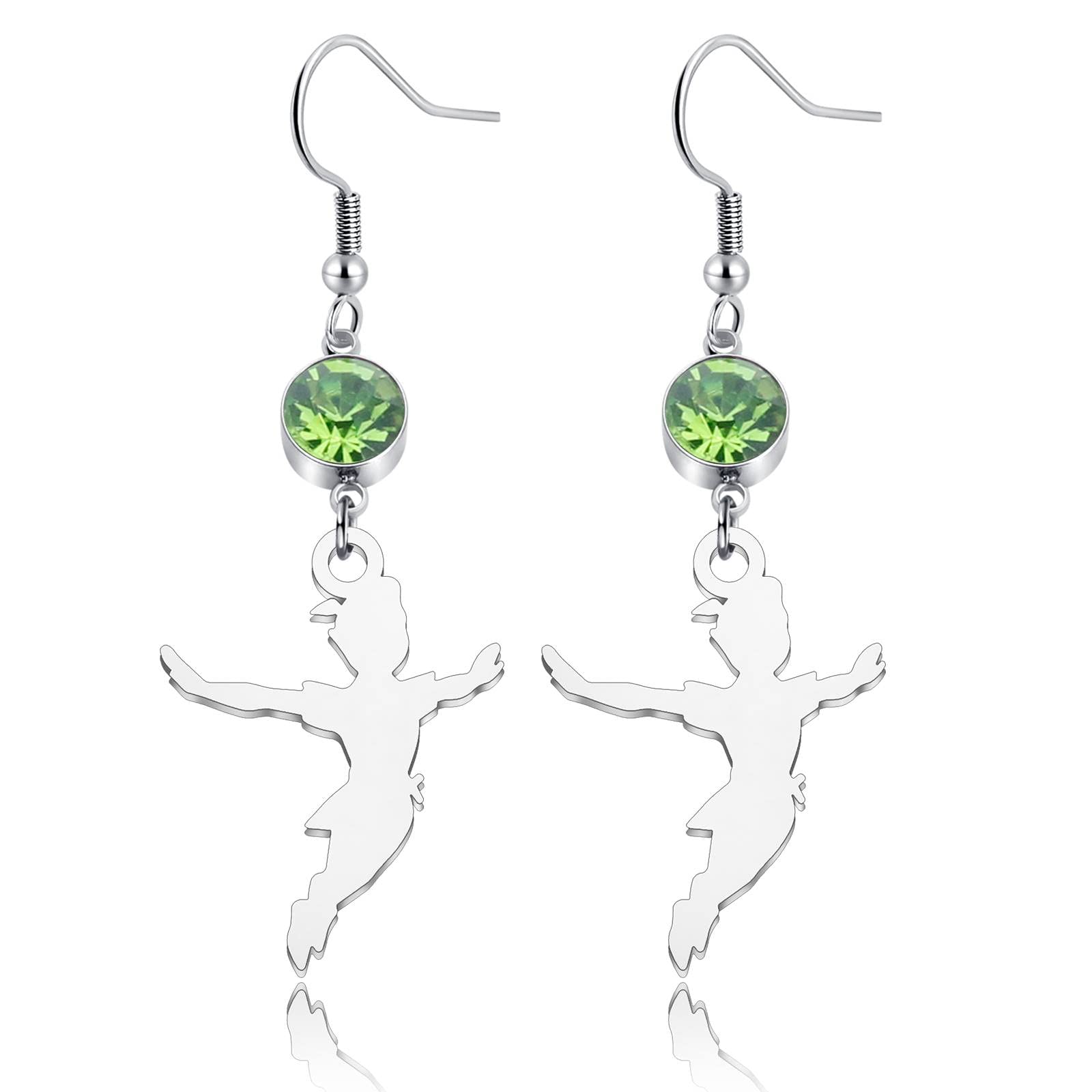 Princess Wendy Pendant Earrings Fairy Tale Quote Jewelry Wendy Pendant Jewelry Princess Wendy Gifts Fairytale Earrings for Girls