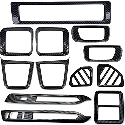 【Tobavite】ダイハツ・ハイゼットカーゴ に対応 11代目 S700V/S710V型 2021年〜 For HIJET CARGO ガーニッシュ 装飾パネル カバー 内装アクセサリー セット (カーボン柄)