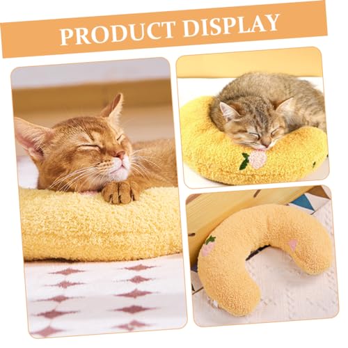 Almohada de gatos para dormir en casa cojín cervical WEKAMOS protector de cuello para sofá 3