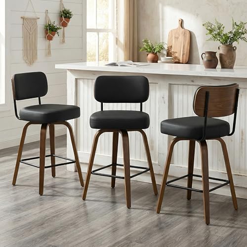 Arvasslia Swivel Bar Stools Set of 3