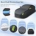 Car Cover Hail Protection Padded for Opel Adam(2012-2025),Anti Hail Thickened Multi-Layered Car Covers Waterproof All Weather with Windproof Rope,Black