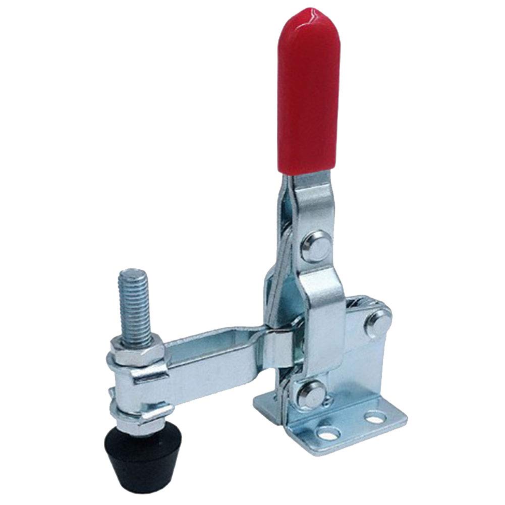 7 Piezas Herramienta Manual Abrazadera Palanca W Punta Presión Goma Abrazadera Horizontal (Vertical) Herramienta Liberación Rápida Antideslizante Rojo 100 Kg Capacidad Retención