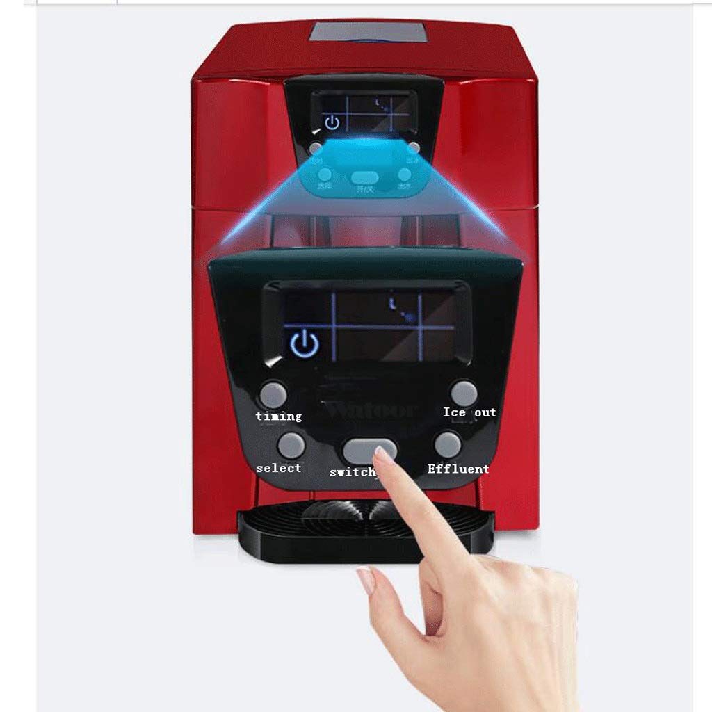 Fully Automatic Ice Maker Machine for Countertop Make 33 Lbs Round Ice in 24 s 9 Ice Cubes Ready in 6-10 Minutes